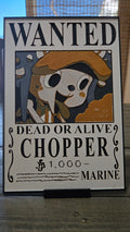 Chopper Wanted Poster – 3D-Printed HueForge Wall Art