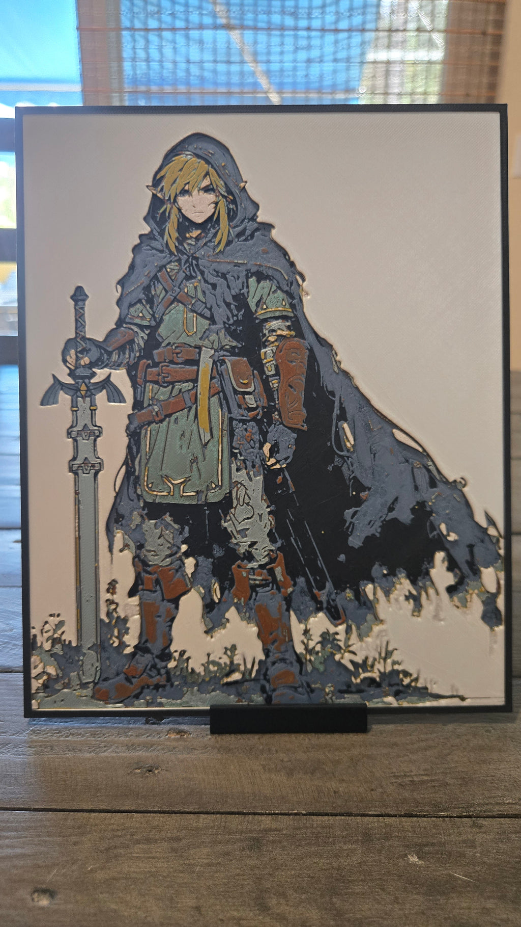 Link Hylian Hero – Legend of Zelda 3D-Printed HueForge Art