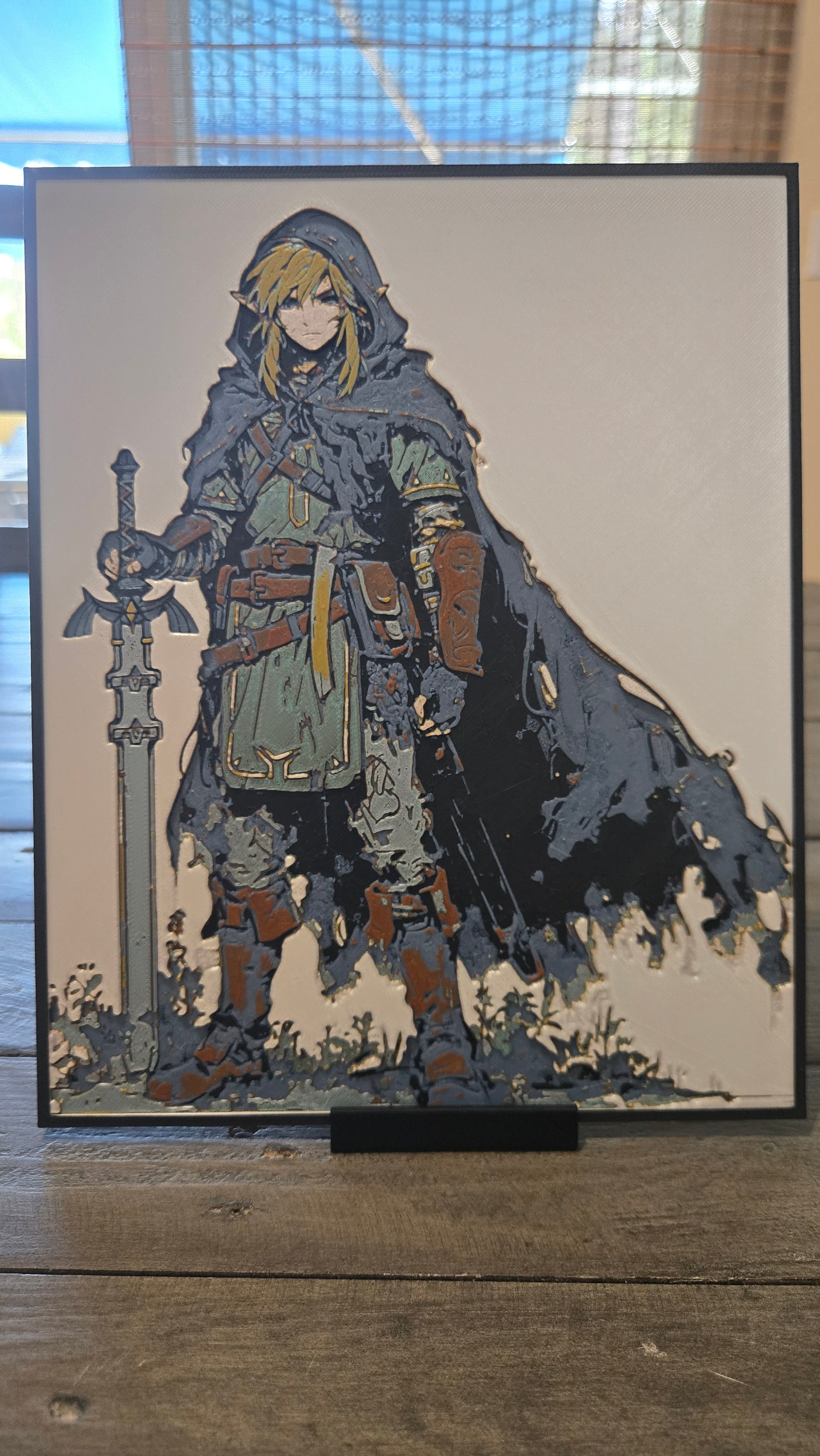 Link Hylian Hero – Legend of Zelda 3D-Printed HueForge Art