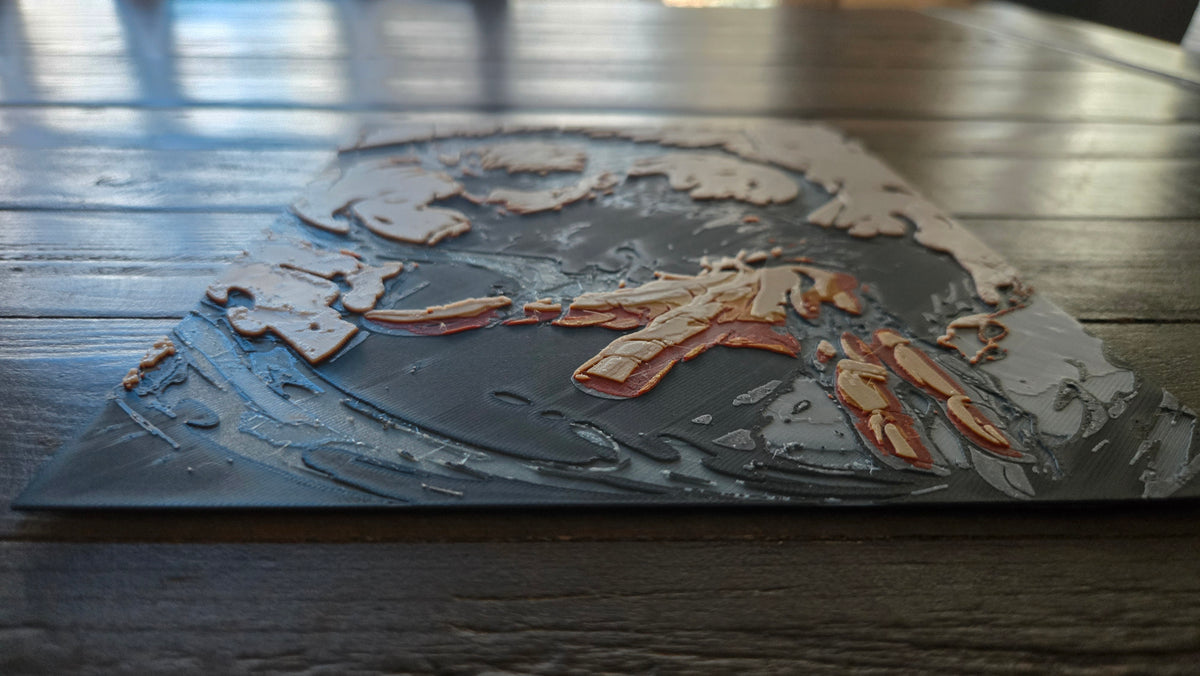 Sung Jinwoo Shadow Monarch – 3D-Printed HueForge Art