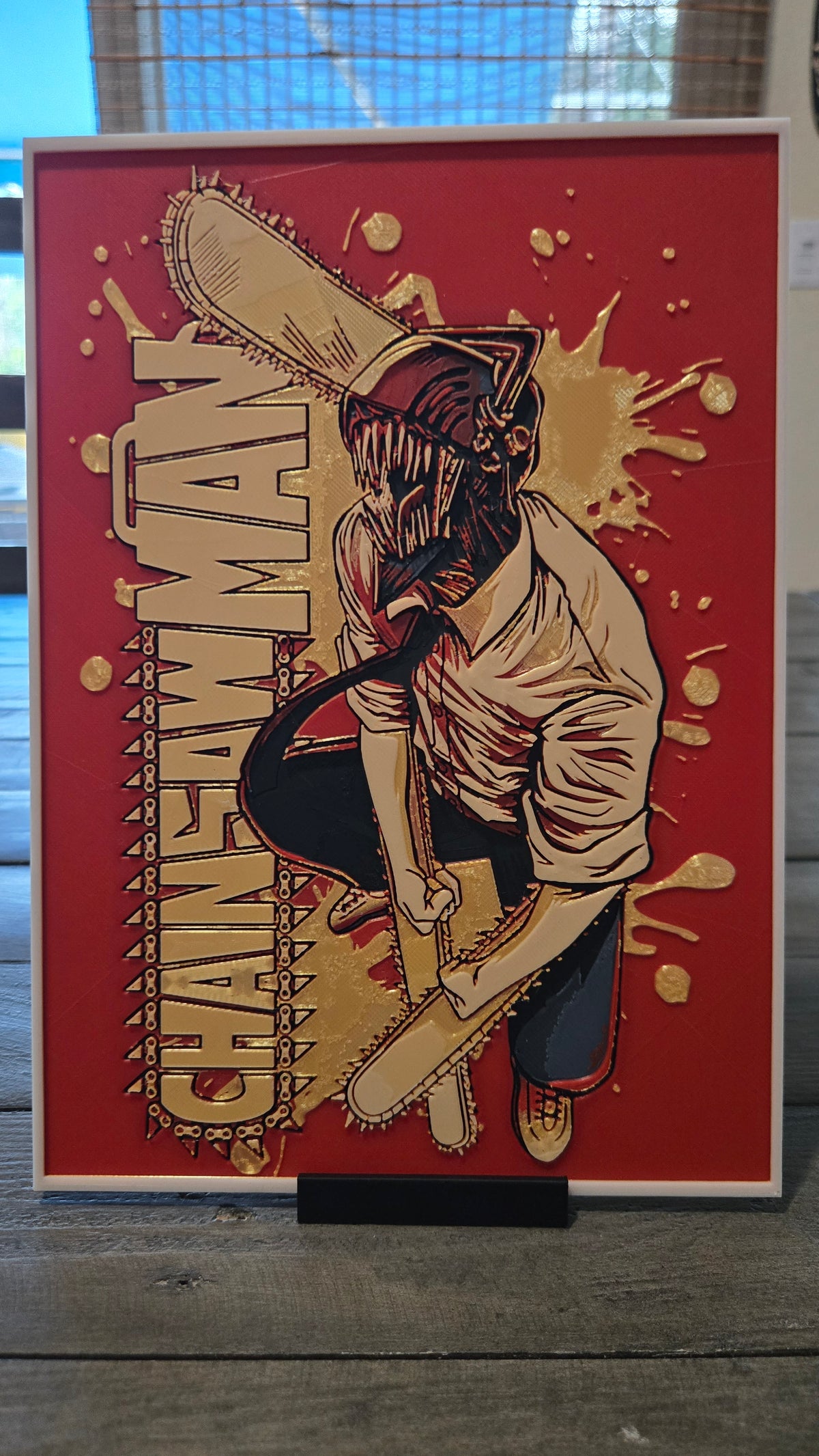 Chainsaw Man Denji – 3D-Printed HueForge Art