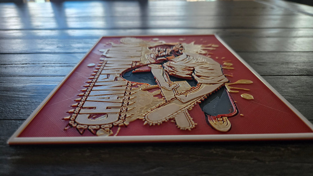 Chainsaw Man Denji – 3D-Printed HueForge Art