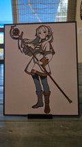 Frieren Elf Mage – 3D-Printed HueForge Art