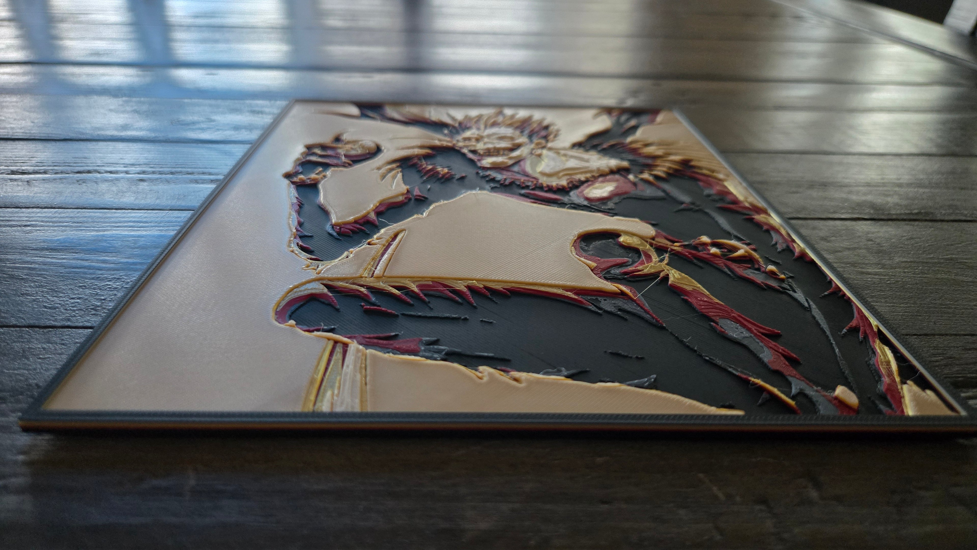Ryuk Shinigami – Death Note 3D-Printed HueForge Art