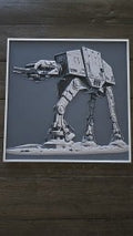 Star Wars AT-AT Walker – Battle of Hoth 3D-Printed HueForge Art