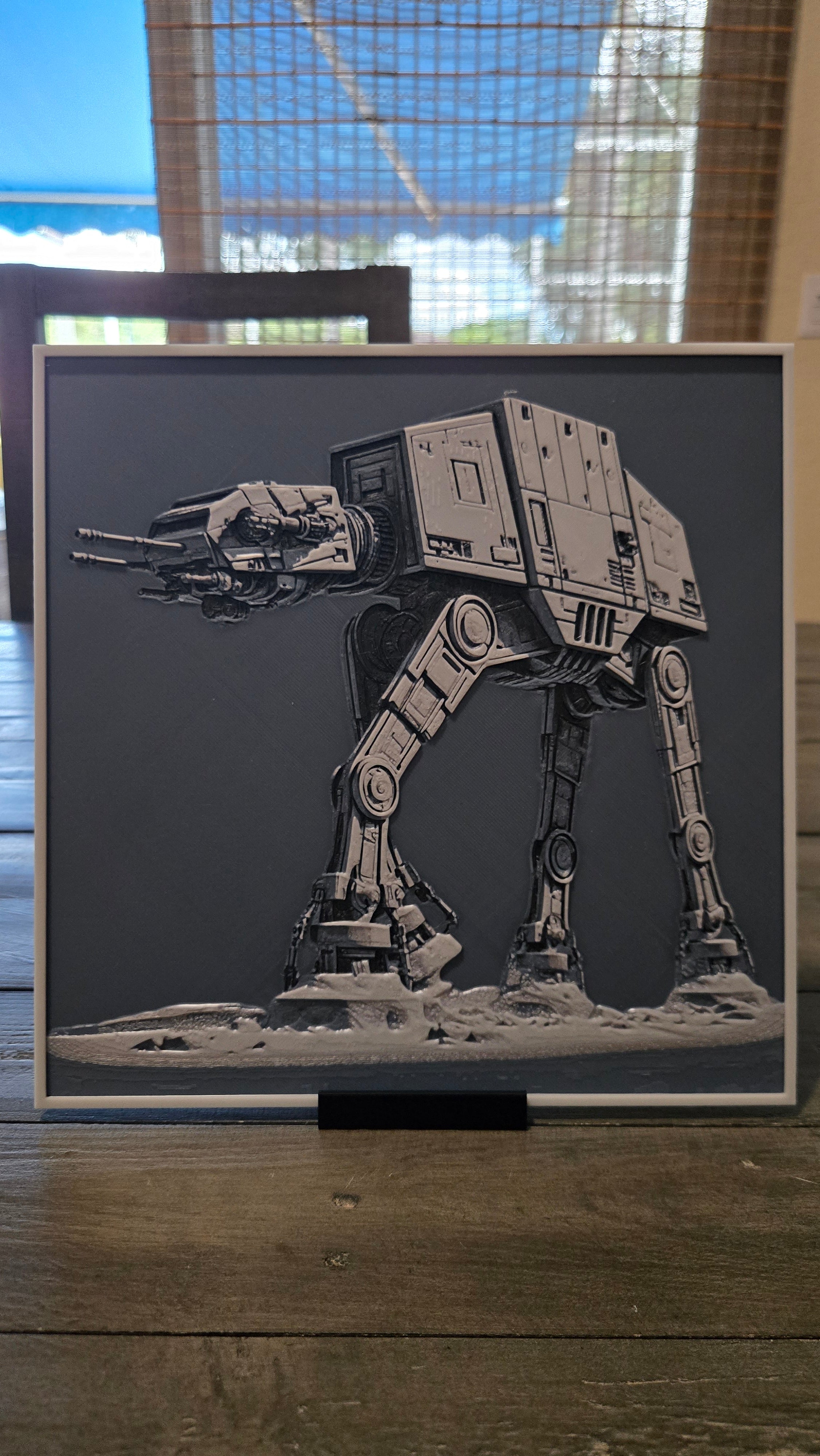 Star Wars AT-AT Walker – Battle of Hoth 3D-Printed HueForge Art