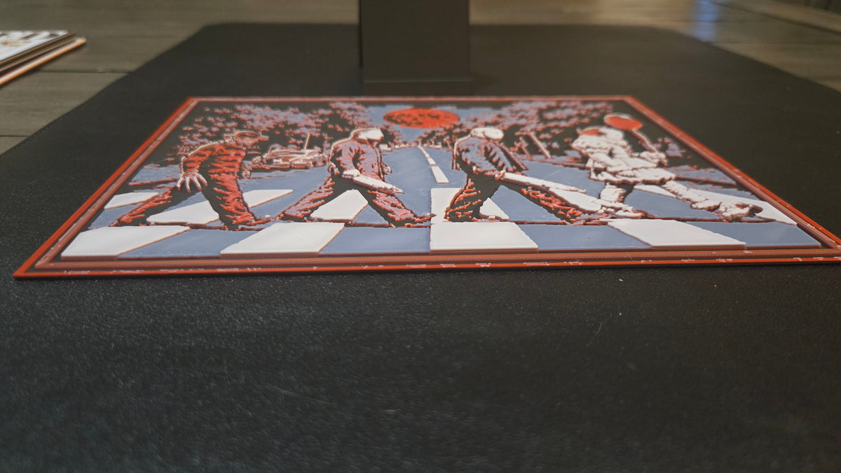 Horror Icons Crossing – 3D-Printed HueForge Art