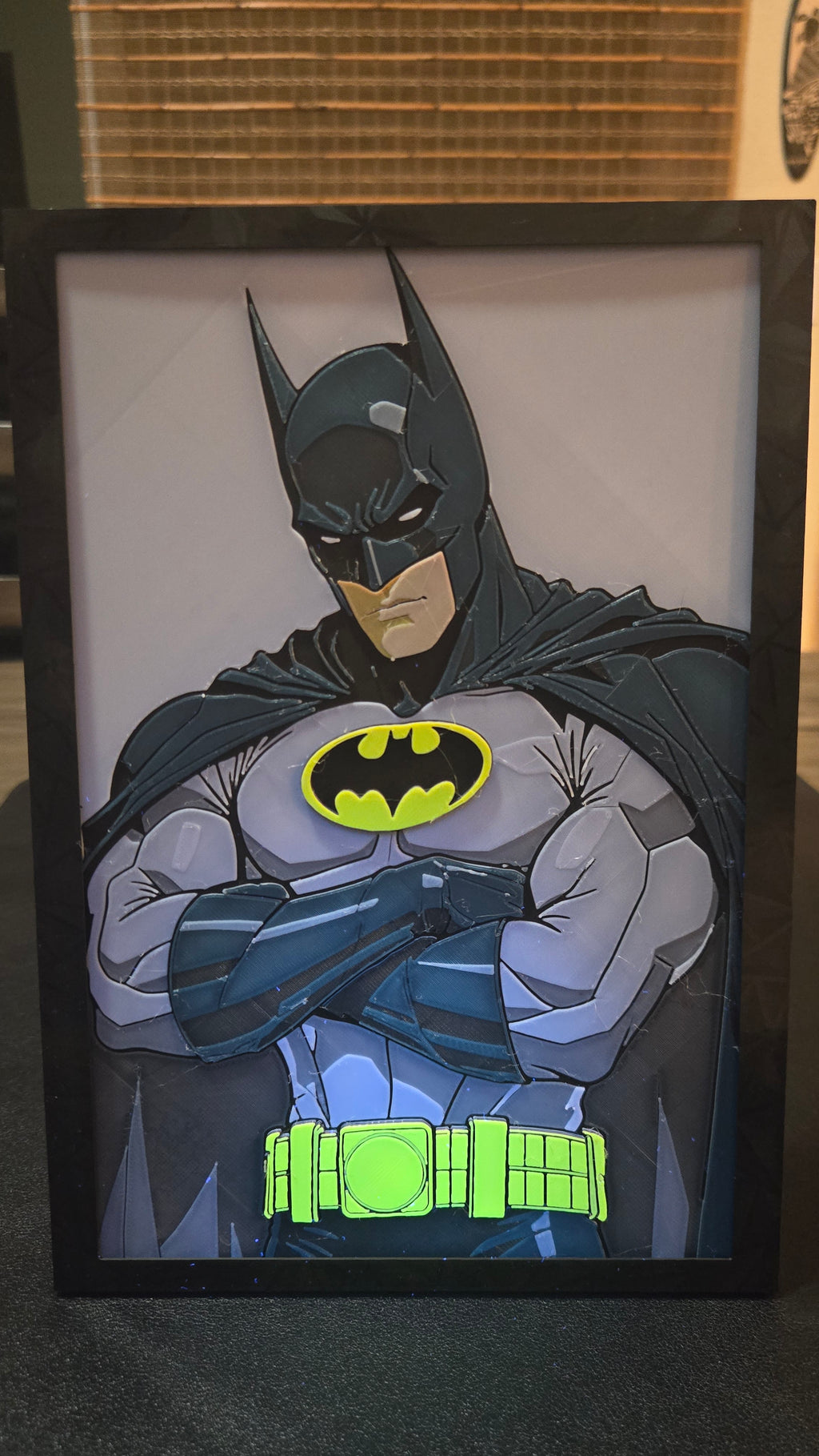 DC Comics Batman – Framed 3D-Printed HueForge Art