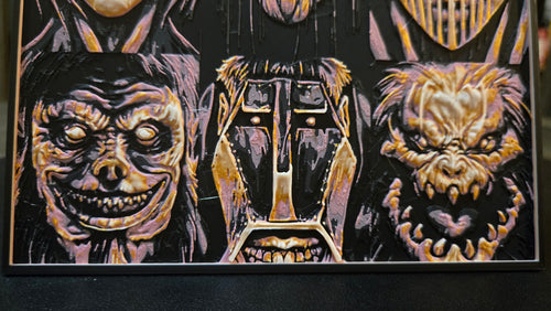 Attack on Titan Faces Collage – 3D-Printed HueForge Art