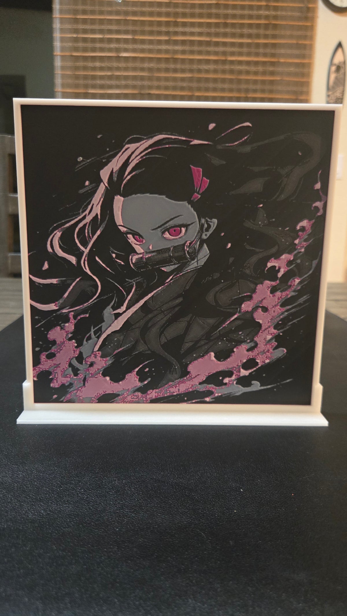 Demon Slayer Nezuko Kamado – UV-Reactive HueForge Art