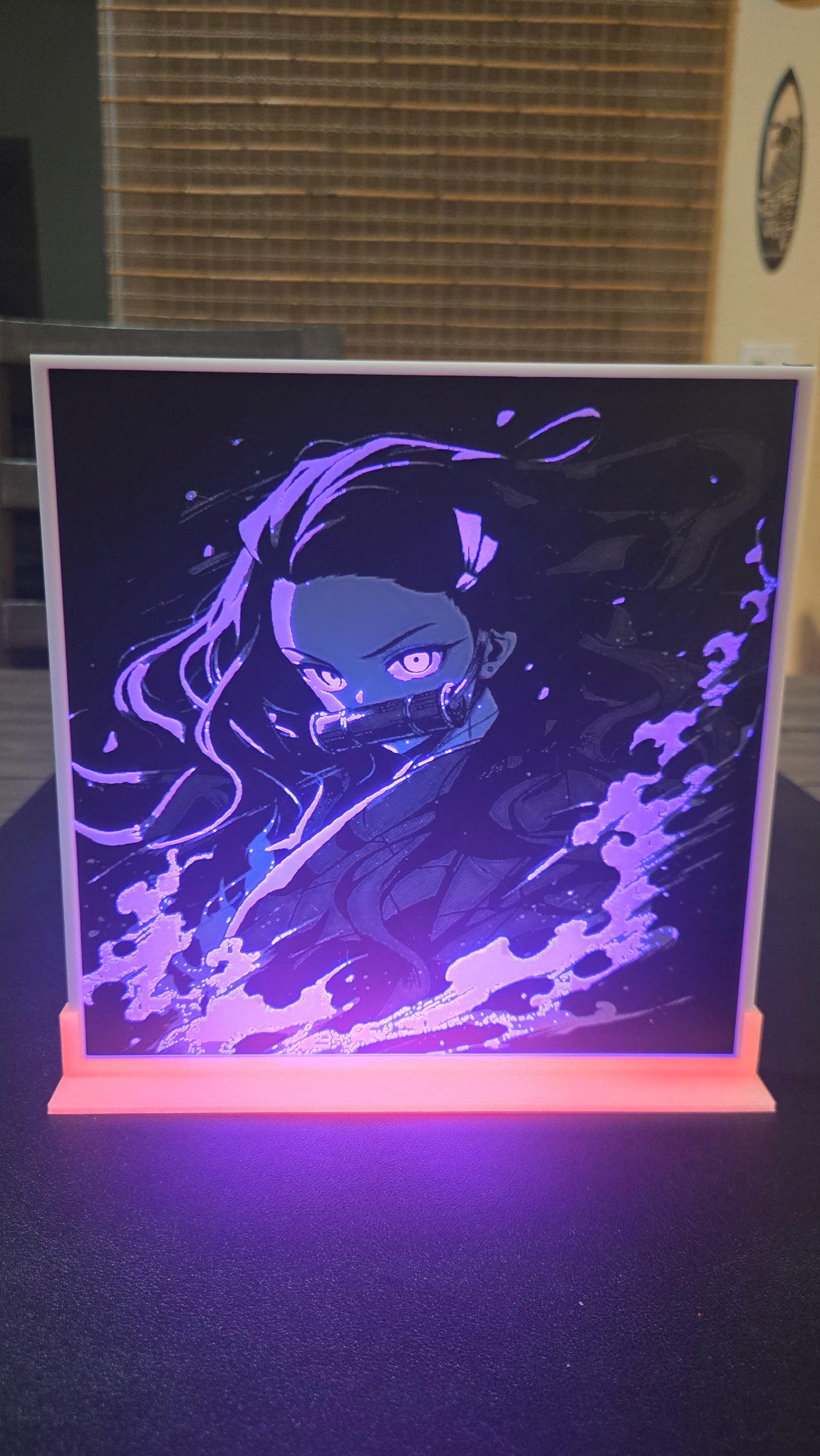 Demon Slayer Nezuko Kamado – UV-Reactive HueForge Art