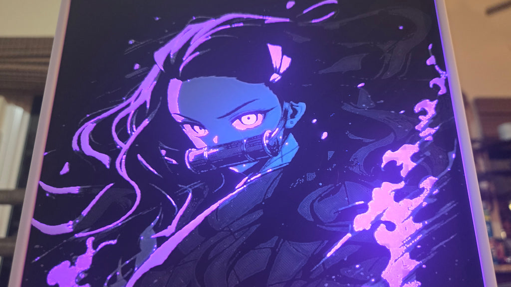Demon Slayer Nezuko Kamado – UV-Reactive HueForge Art