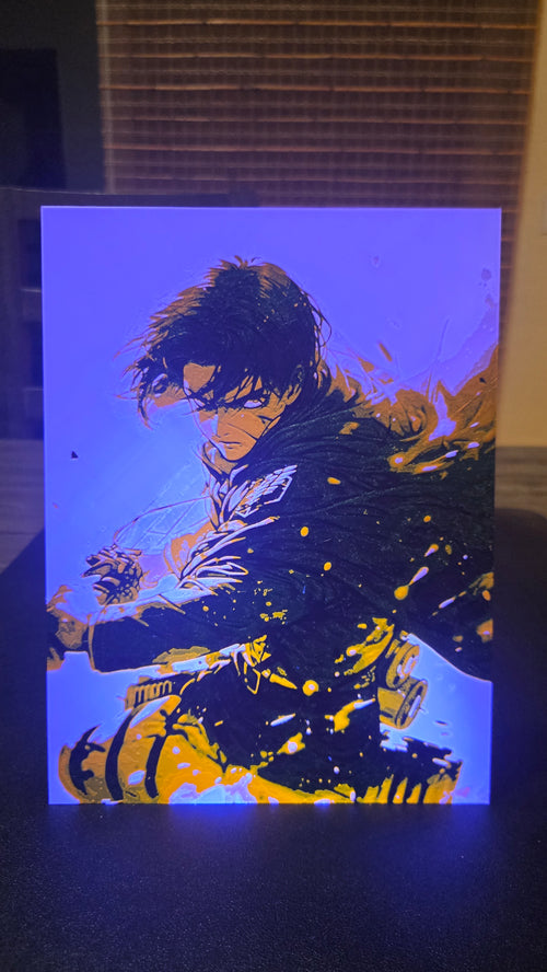 Attack on Titan Levi Ackerman – UV-Reactive HueForge Art