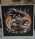 Dragon Ball Goku Warrior – UV-Reactive HueForge Art