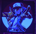 Pokémon Ash & Pikachu – UV-Reactive HueForge Art