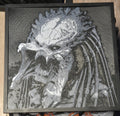 Predator Skeleton Warrior – Framed UV-Reactive HueForge Art