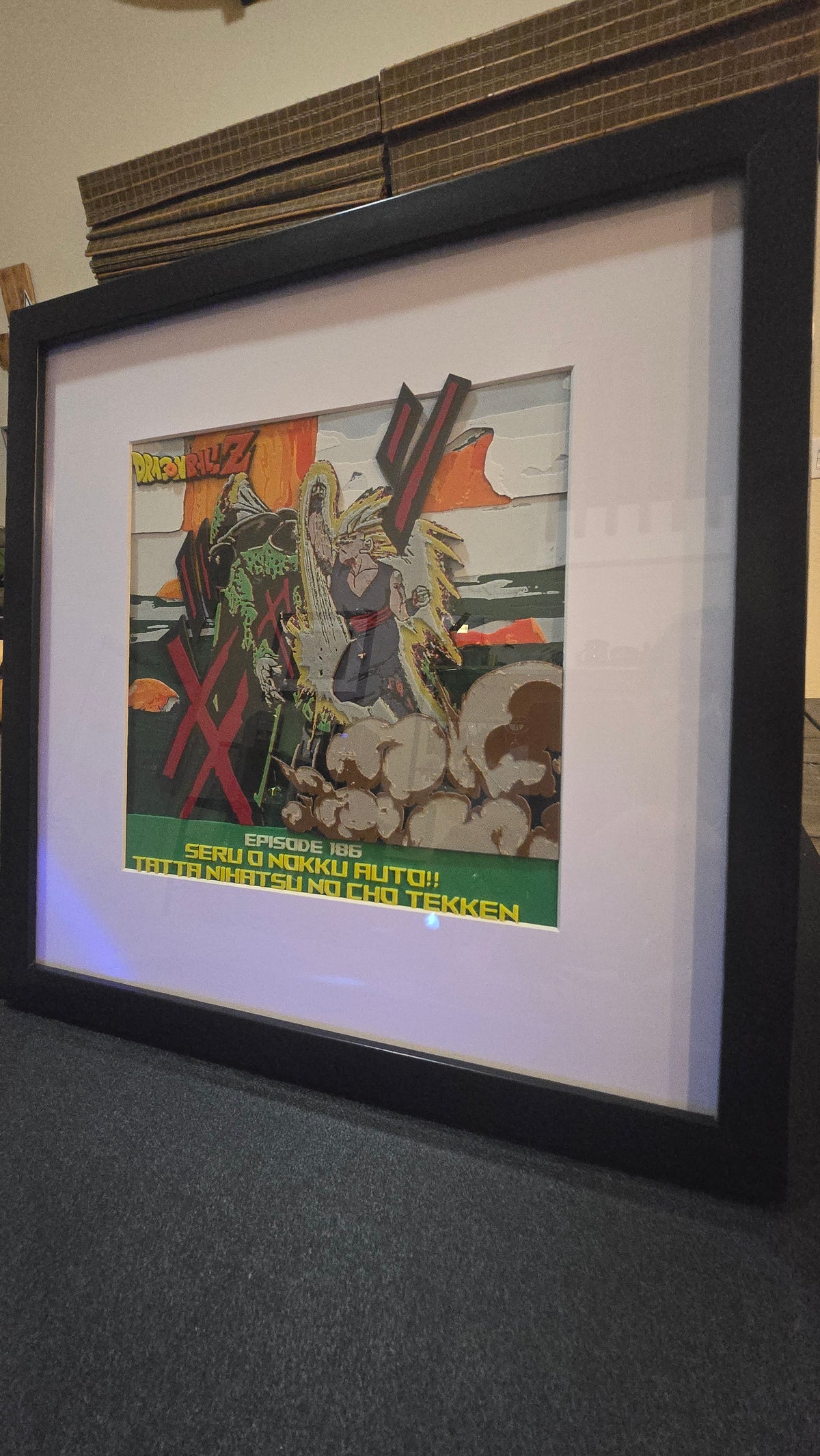 Dragon Ball Z Episode 186: Gohan vs. Cell – Deluxe Framed UV-Reactive HueForge Art