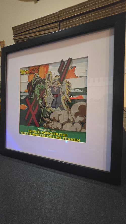 Dragon Ball Z Episode 186: Gohan vs. Cell – Deluxe Framed UV-Reactive HueForge Art