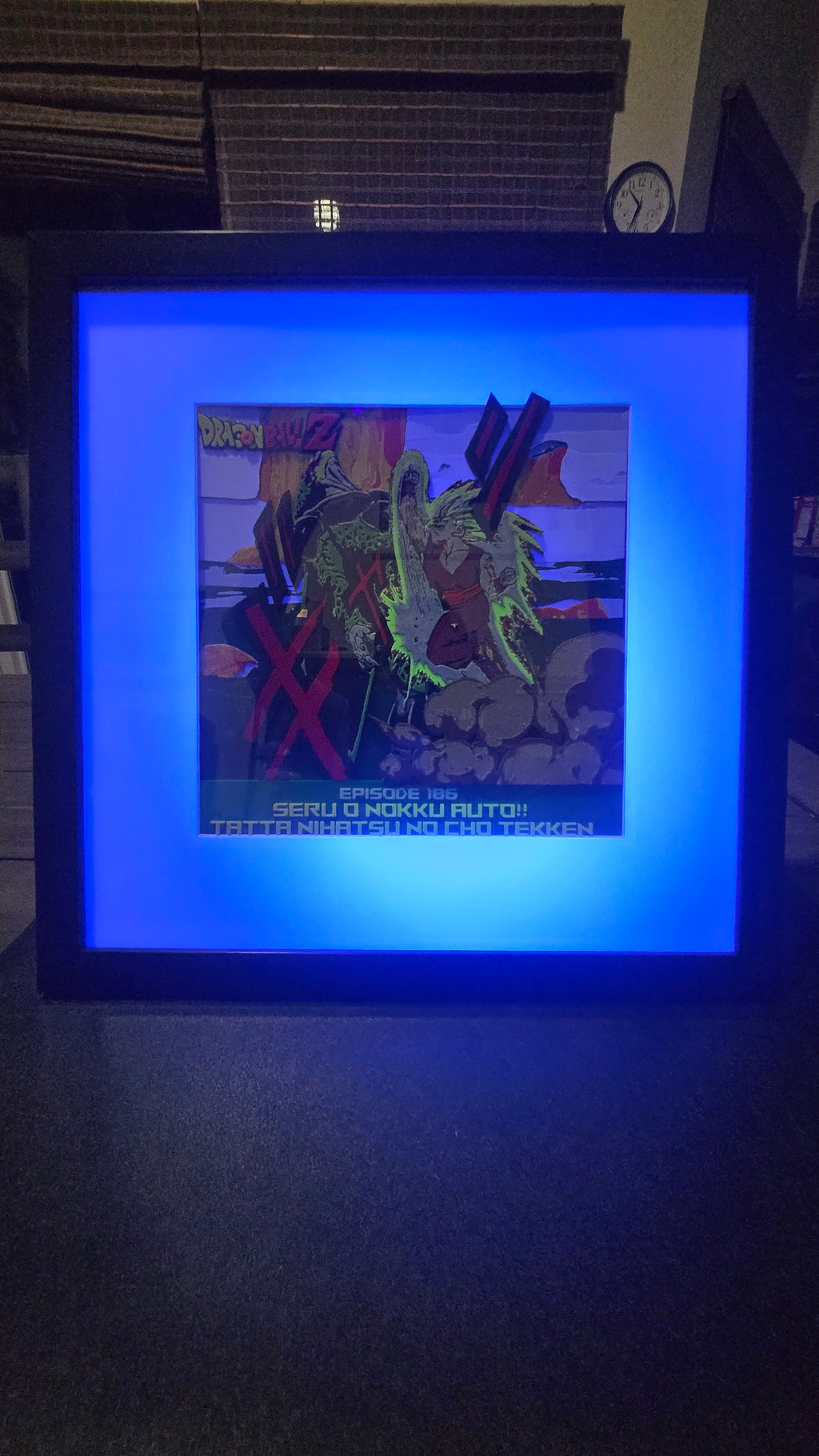 Dragon Ball Z Episode 186: Gohan vs. Cell – Deluxe Framed UV-Reactive HueForge Art