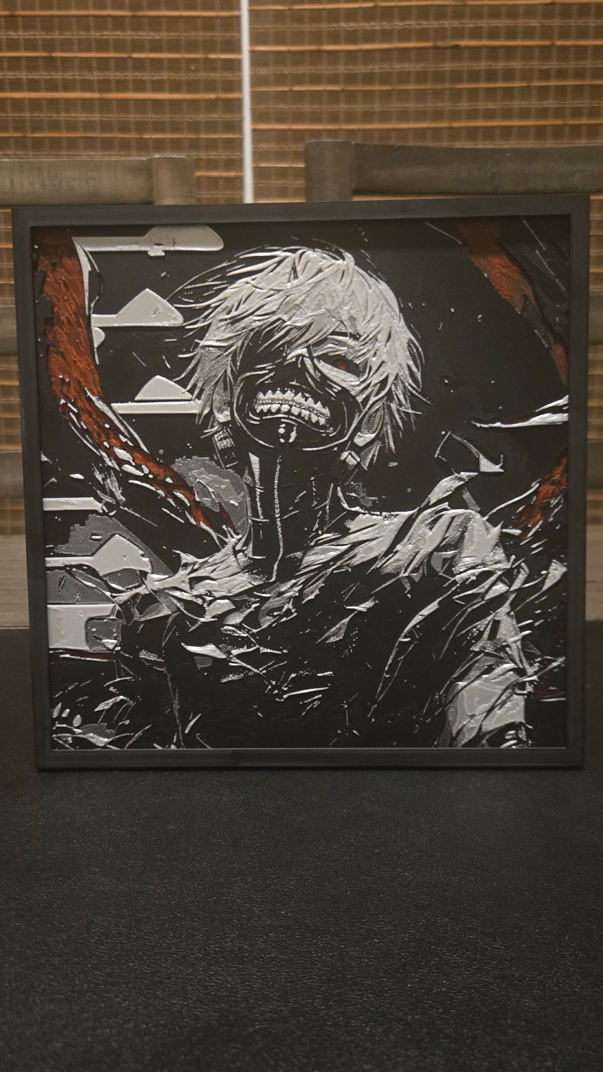 Tokyo Ghoul Ken Kaneki – Framed UV-Reactive HueForge Art