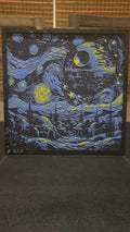 Death Starry Night – Framed UV-Reactive HueForge Art