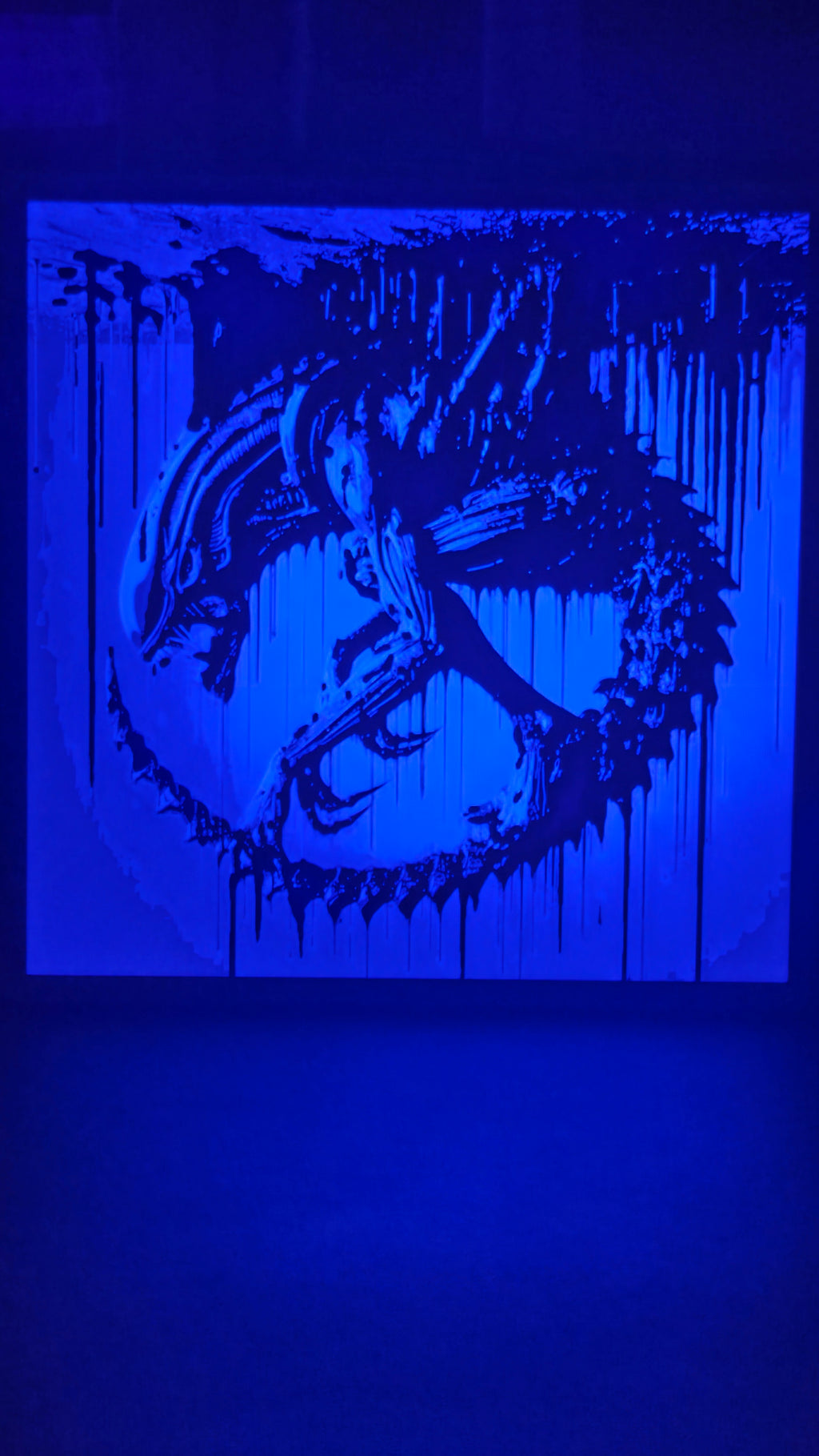 Alien vs. Predator – Framed UV-Reactive HueForge Art