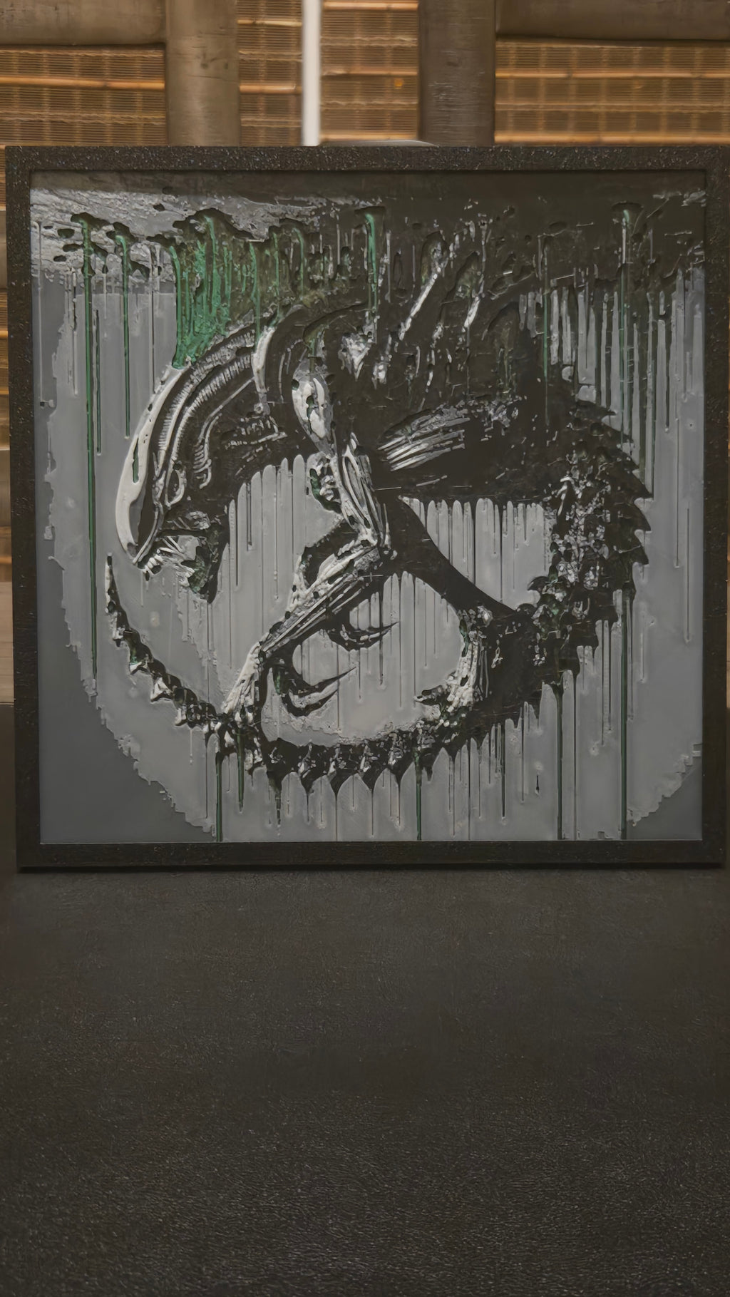 Alien vs. Predator – Framed UV-Reactive HueForge Art