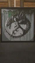 Alien vs. Predator – Framed UV-Reactive HueForge Art