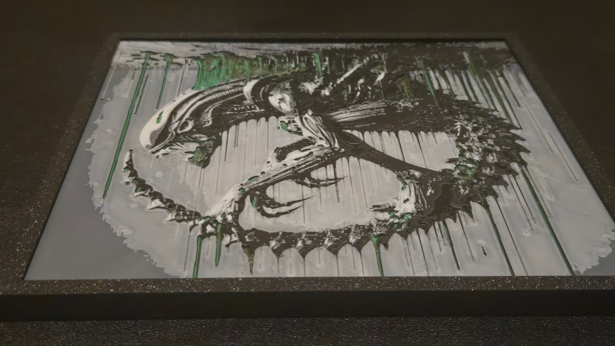 Alien vs. Predator – Framed UV-Reactive HueForge Art
