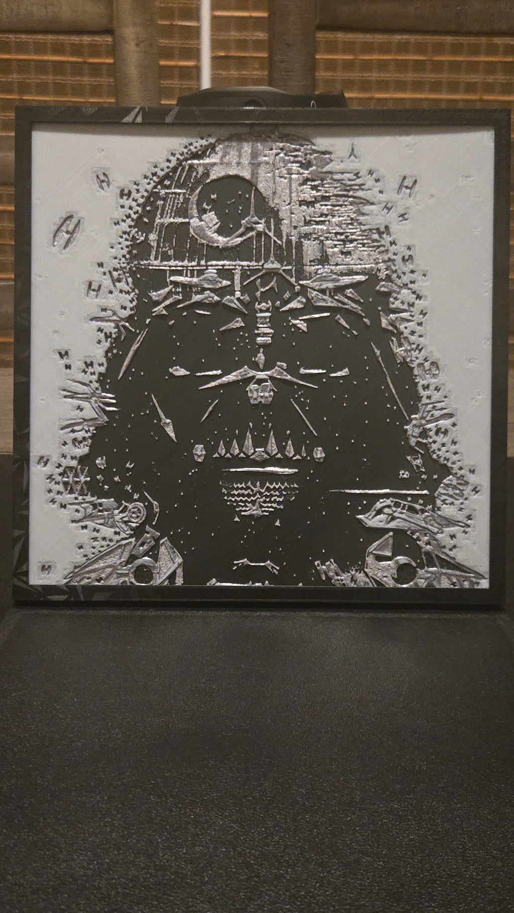 Star Wars Darth Vader Imperial Fleet – Framed 3D-Printed HueForge Art
