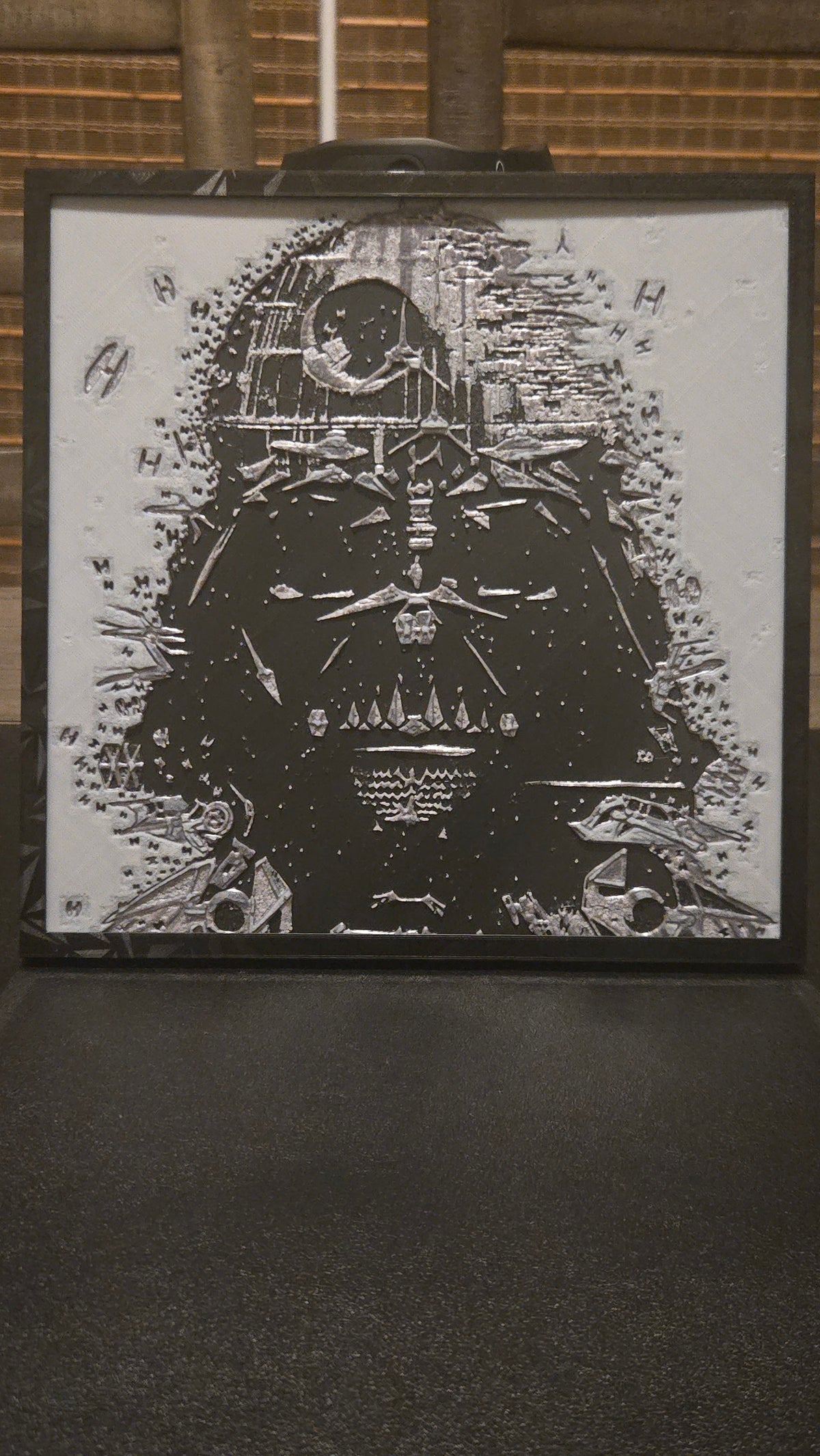 Star Wars Darth Vader Imperial Fleet – Framed 3D-Printed HueForge Art